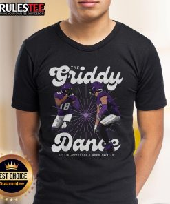 Awesome Retro Justin Jefferson Dance 90s T-Shirt featuring vibrant colors and nostalgic graphics perfect for fans.