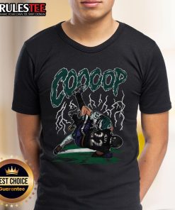 Awesome Rookie DB Cooper DeJean tackles Derrick Henry in NFL action, featured on a stylish NFL T-Shirt design.