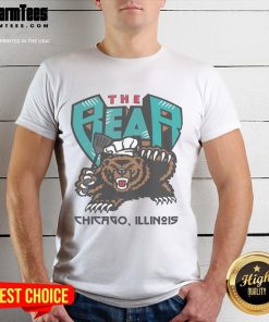Awesome The Bear Chicago Illinois T-Shirt featuring a vibrant bear graphic, perfect for Chicago sports fans and collectors.