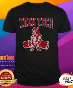 Awesome Tren Tech Gym Bodybuilding T-Shirt featuring a bold design perfect for fitness enthusiasts and gym lovers.