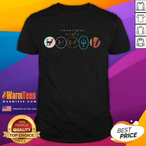 Awesome Twenty One Pilots band T-shirt featuring vibrant graphics and iconic logo, perfect for fans and casual wear.