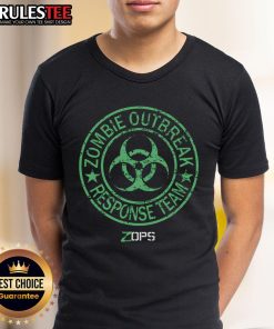 Awesome Z Ops Zombie Outbreak Response Team T-Shirt featuring bold graphics and a unique design for zombie fans.