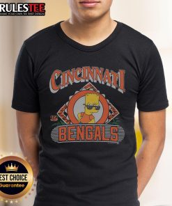 Buce The Simpsons Bart X Cincinnati Bengals T-Shirt featuring Bart Simpson in Bengals colors, perfect for fans.