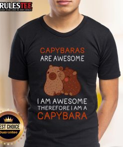 Adorable 'Cute Capybara' t-shirt design featuring playful capybaras, perfect for capybara lovers and enthusiasts.