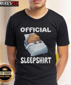 Adorable capybara sleepshirt pajamas nightgown t-shirt, perfect for cozy nights and lounging in style.