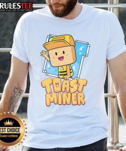 Cute Cash and Nico Toast Miner T-Shirt featuring playful graphics, perfect for mining enthusiasts and casual wear.