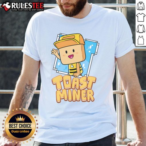 Cute Cash and Nico Toast Miner T-Shirt featuring playful graphics, perfect for mining enthusiasts and casual wear.