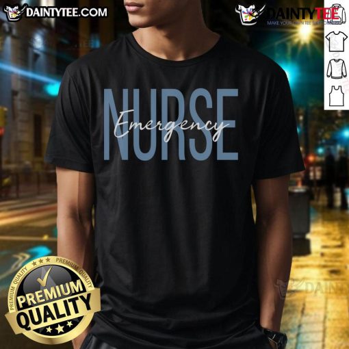 Alt Text: Cute ER Nurse T-Shirt featuring a playful design for Emergency Room and Registered Nurses, perfect for healthcare professionals.