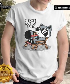 Alt Text: Cute 'I Exist Out Of Spite' T-Shirt featuring playful typography on a casual tee for a fun, rebellious style.
