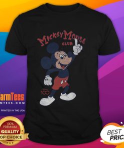 Alt Text: Cute Mickey Mouse Club Disney 100 T-Shirt featuring iconic Mickey Mouse design for Disney fans.