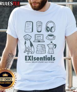 Adorable 'Cute Mord Auf Ex Exisentials' T-shirt featuring freshly brewed episode design, perfect for fans every Monday.