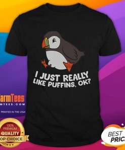 Alt Text: Cute Puffin Lover T-Shirt featuring a playful puffin design, perfect for fans of these charming sea birds.