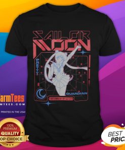 Alt Text: Cute Sailor Moon Pretty Guardian S vaporwave T-shirt featuring vibrant colors and retro-inspired design.