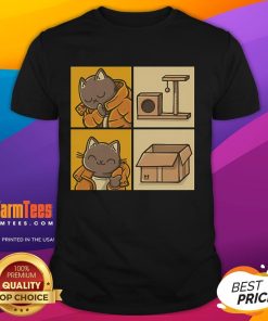 Cute Yes No Meme Cat T-Shirt featuring a playful cat design perfect for cat lovers and meme enthusiasts.