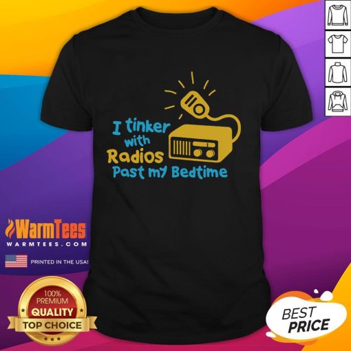 Funny amateur radio operator humor on a Ham Radio t-shirt, perfect for radio enthusiasts and hobbyists.
