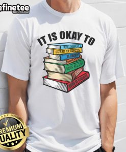Funny Book Stack T-Shirt design for grumpy people, showcasing humorous satire for book lovers and humor enthusiasts.