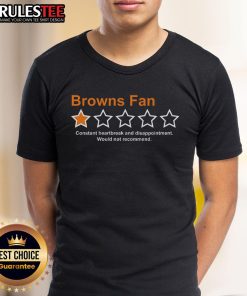 Alt Text: Funny Browns fan t-shirt showcasing constant heartbreak and disappointment, perfect for die-hard Cleveland fans.