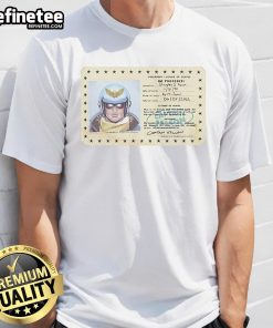 Funny Captain Falcon and Friends Id Falcon T-Shirt featuring vibrant graphics of Captain Falcon and his iconic pose.