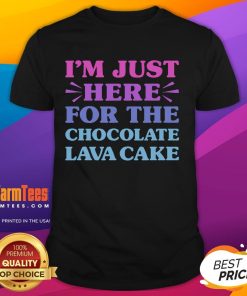 Funny Chocolate Lava Cake T-Shirt design featuring a playful graphic for dessert lovers who adore chocolate lava cake.