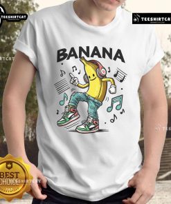 Funny Dance Like A Banana T-Shirt featuring a vibrant banana graphic and playful text, perfect for quirky fashion lovers.