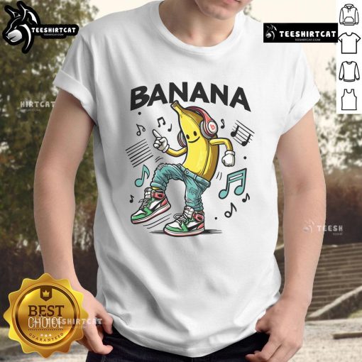 Funny Dance Like A Banana T-Shirt featuring a vibrant banana graphic and playful text, perfect for quirky fashion lovers.