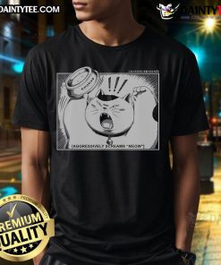 Funny Do Not Overfeed Japanese Anime Cat T-Shirt featuring a playful cat design with humor and vibrant colors.