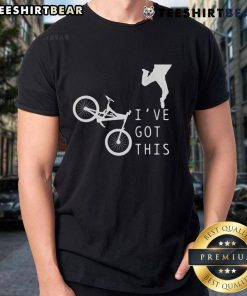 Funny Mountain Bike MTB 'I've Got This' T-Shirt design featuring a vibrant graphic and playful text for cycling enthusiasts.