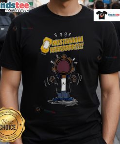 Funny Mustard Lamar TV Off T-Shirt featuring a humorous graphic design and vibrant mustard color for casual wear.