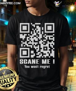 Funny QR President Trump 45 47 US Flag T-Shirt featuring 2025 Dance Code design and vibrant colors.