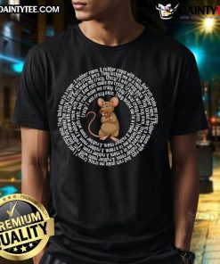 Alt Text: Funny Rat Crazy I Was Crazy Once meme T-shirt design featuring a cartoon rat and quirky text for humor lovers.