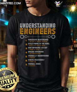 Funny engineers t-shirt featuring humorous engineering jokes and graphics, perfect for engineering enthusiasts and professionals.
