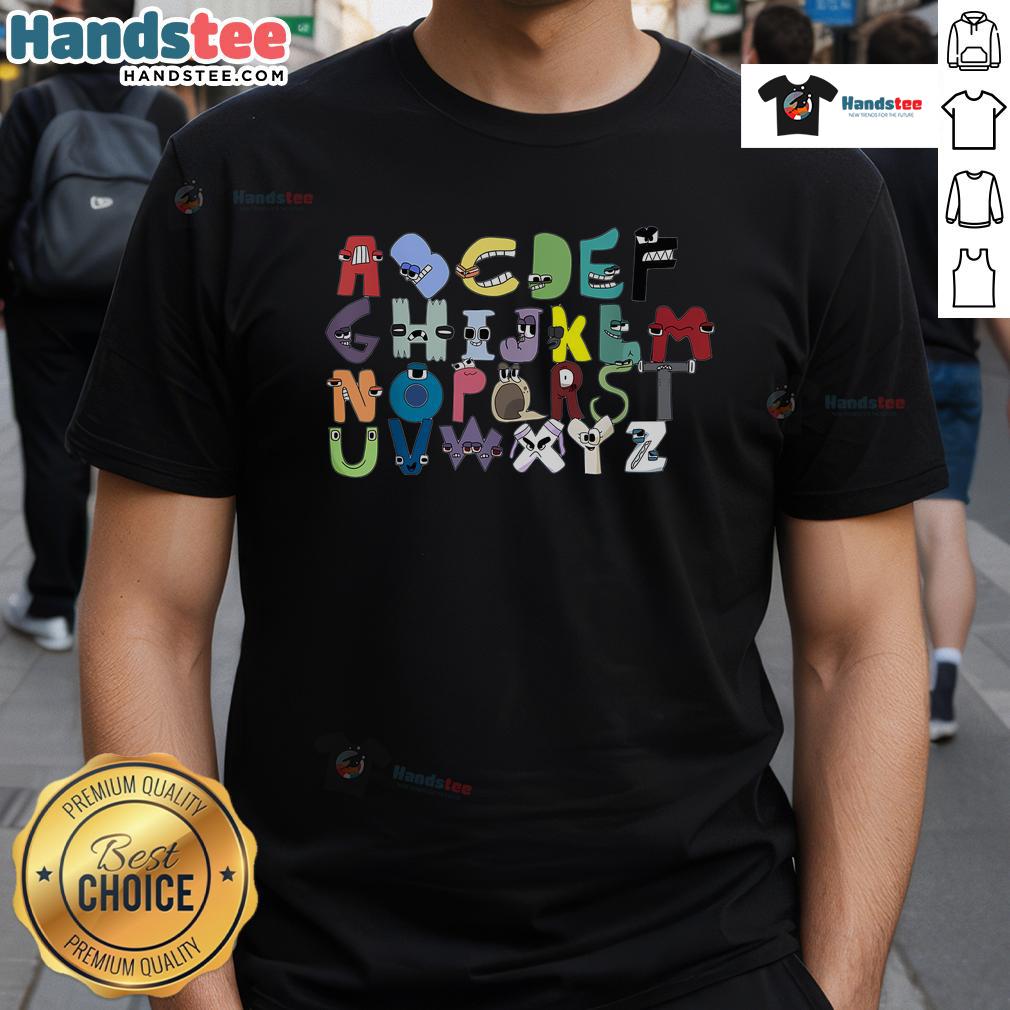 Funny Villain Letter Abc Costume Boy Matching Evil Alphabet Lore T Shirt Boy in a Funny Villain Letter ABC costume wearing a matching Evil Alphabet Lore T-shirt, showcasing playful villainy.