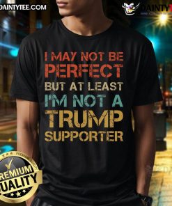 Funny vintage anti-Trump vote T-shirt design featuring humorous graphics and bold text, perfect for expressing your stance.