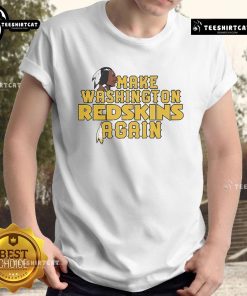 Alt Text: Funny Washington Commanders T-shirt rebranding to Washington Redskins, showcasing humor and team spirit.