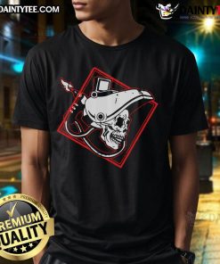 Funny welder skull graphic on a Mig welding t-shirt, perfect for welding enthusiasts and humor lovers.