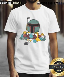 Funny Yarn Hunter Star Wars knitting t-shirt featuring a humorous design for yarn lovers and sci-fi fans.
