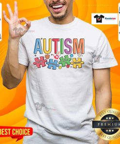 Good Autism Accept Understand Puzzle T-Shirt featuring colorful puzzle pieces symbolizing autism awareness and acceptance.