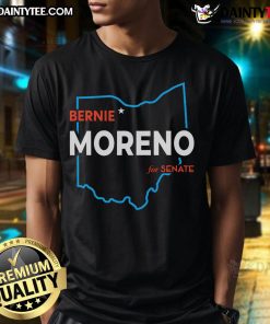Good Bernie Moreno for US Senate 2024 Ohio election t-shirt featuring bold graphics and patriotic colors.