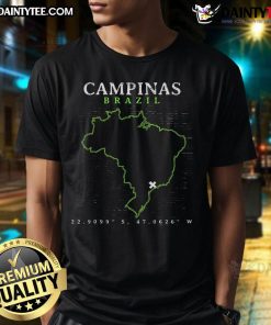 Good Brazil Campinas T-Shirt featuring vibrant colors and a stylish design, perfect for fans of Brazilian culture.