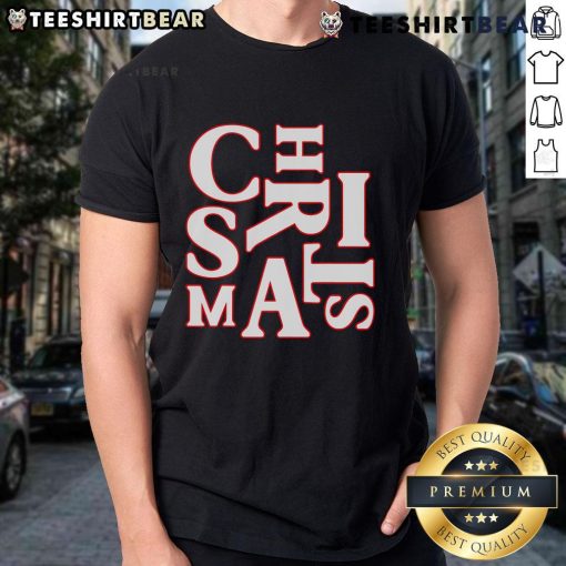 Good Christmas typography featuring Santa Claus on a festive pajama T-shirt for holiday cheer.