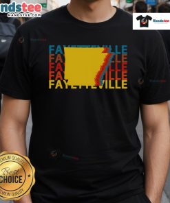 Good Fayetteville Arkansas Vintage Repeat T-Shirt featuring retro design and vibrant colors, perfect for casual wear.