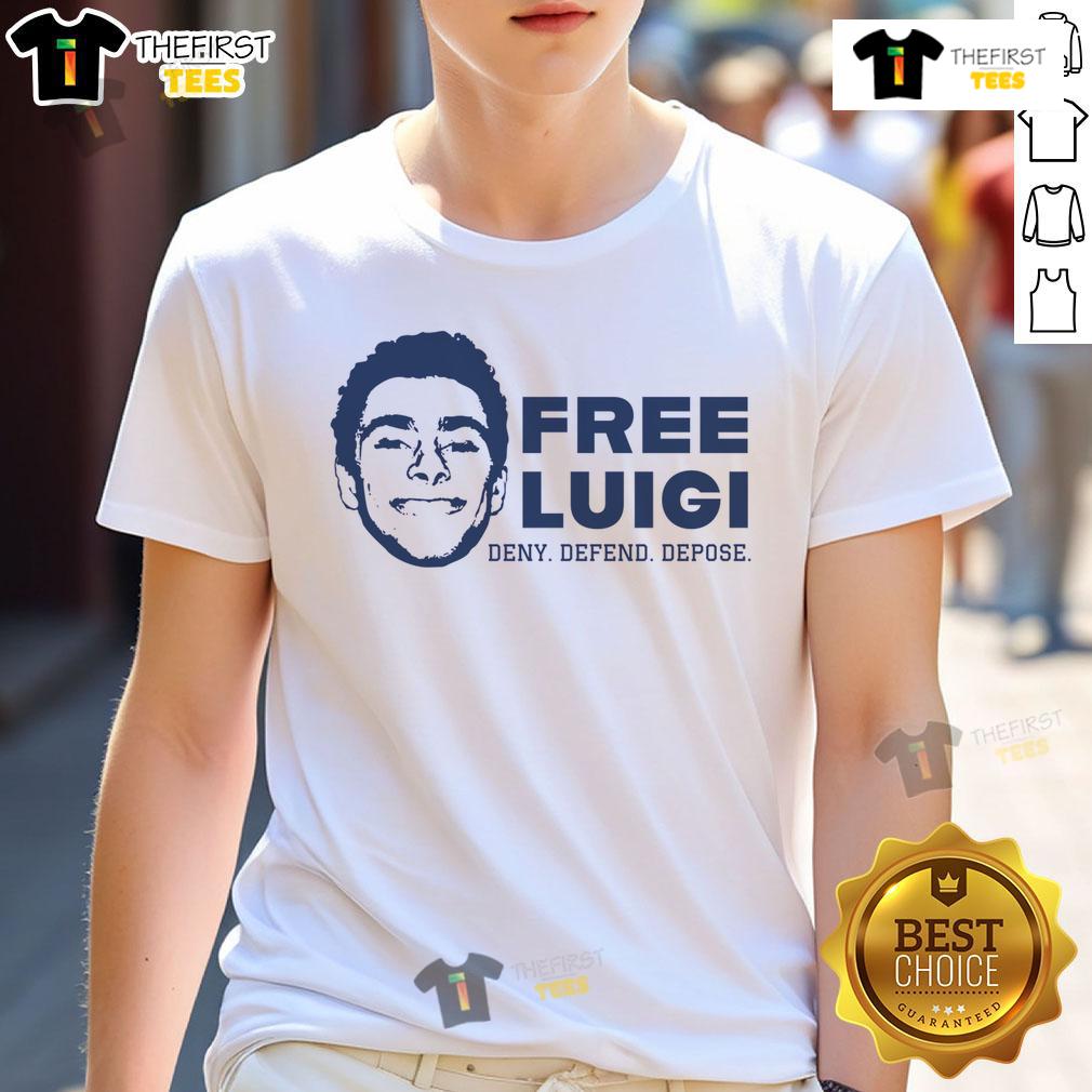 Good Free Luigi Mangione Deny Defend Depose T Shirt Good Free Luigi Mangione Deny Defend Depose T-Shirt featuring bold graphic design and vibrant colors for casual wear.