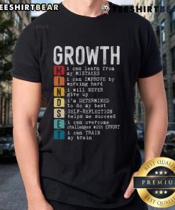 Good Growth Mindset Definition T-Shirt featuring a positive motivational quote for inspiration and encouragement.