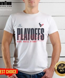 Good Houston Texans 2024 NFL Playoffs T-Shirt featuring team logo and vibrant design, perfect for fans celebrating playoffs.
