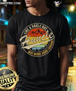 Funny 'Good Huncle Definition' T-Shirt featuring a stylish design for a good-looking uncle. Perfect gift for proud uncles!