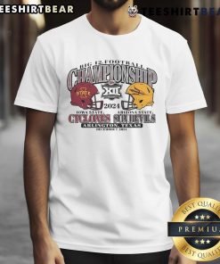 Good Iowa State Cyclones Charcoal T-Shirt for 2024 Big 12 Football Championship Bound fans, showcasing team pride.