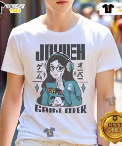 Good Jayden Game Over 2024 T-Shirt featuring a bold design perfect for gamers and fans of the Good Jayden series.