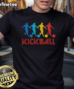Good Kickball Player Retro Pop Art T-Shirt featuring vibrant graphics and playful design, perfect for kickball enthusiasts.