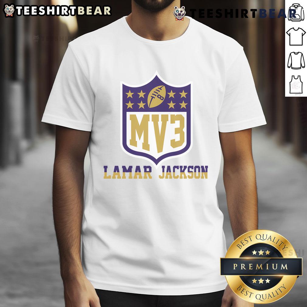 Good Lamar Mv3 Football Player Lover T Shirt Alt Text: Good Lamar Mv3 football player lover T-shirt featuring bold graphic design and vibrant colors for sports fans.