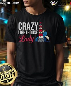 Good Lighthouse Tower Beach Ocean Quotes Lamp Light T-Shirt design featuring a vibrant lighthouse and ocean scene.